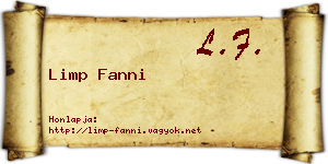 Limp Fanni névjegykártya