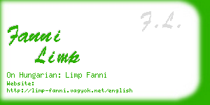 fanni limp business card